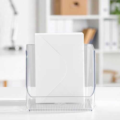 iDesign Stackable Open-Front Storage Bins, Set of 6, Clear - Image 6