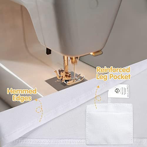 BRILLMAX 6 Pack White Spandex Table Covers for 6ft Rectangle Tables - Image 4