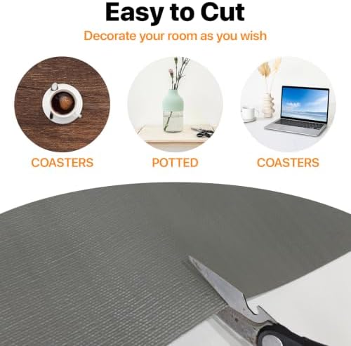 Shelf & Drawer Liner for Kitchen Cabinets Non-Adhesive Grey 12in x 20FT - Image 2