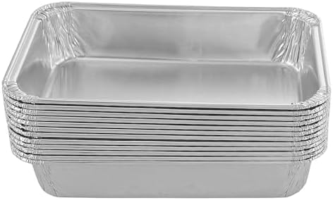 PACTOGO 6" x 4" x 1" Disposable Aluminum Foil Smooth-Wall Oblong Mini Danish Cake Pans - Ideal Baking Tins for Sweets, Coffee Cakes, Danishes, Cookies, Brownies (Pack of 200) - Image 3