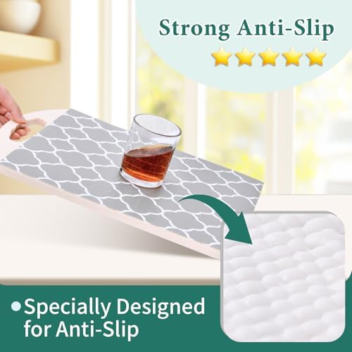 Shelf Liners for Kitchen Cabinets 17in x 30FT Non Adhesive Drawer Liner - Image 2