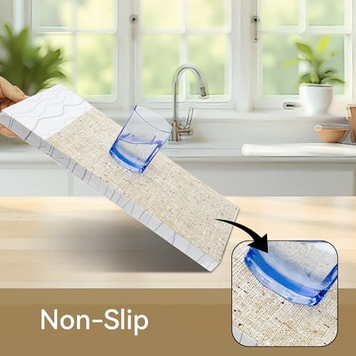 FIFTY FEET 18"x96" Non-Adhesive Shelf Liner for Kitchen Cabinets and Drawers, Washable Non-Slip PVC Cabinet Liner (Yellow)(7 Roll) - Image 2