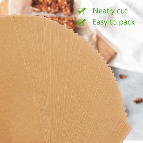 QYH 300 Pcs Parchment Paper Sheets for Baking, 8x12 Inches Unbleached Precut Parchment Paper for Baking Cookies, Frying, Air Fryer, Cooking, Grilling Rack, Oven (Pack of 3) - Image 3