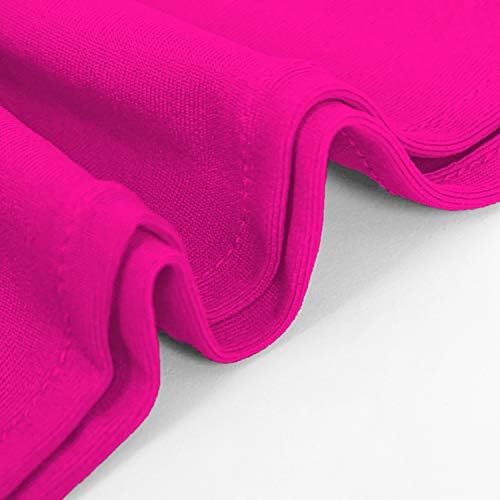 Peomeise 100pcs Fuchsia Spandex Chair Sashes with Buckle Slider for Wedding, Party Decoration - Image 3