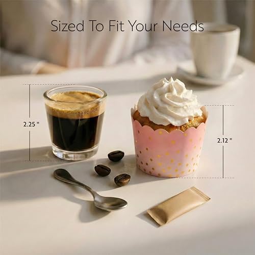 Restaurantware 4.5 oz Pink Paper Scalloped Baking Cup, 50 Pack - Image 2