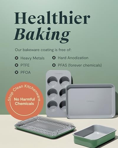 Caraway 9" x 13" Stainless Steel Cooling Rack | For Cooling Baked Goods, Icing, and More, Designed to Fit Into Our Large Baking Sheet - Image 6