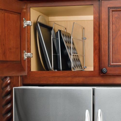 Rev-A-Shelf 18" Bakeware and Tray Divider for Wall/Base Cabinets, Chrome - Image 5