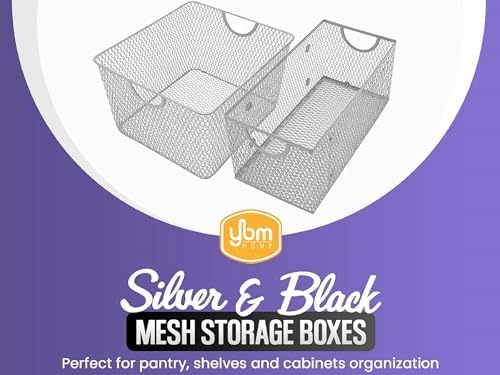 YBM Home Wire Mesh Storage Basket Organizer for CD and DVDs - 12 Pack - Image 3