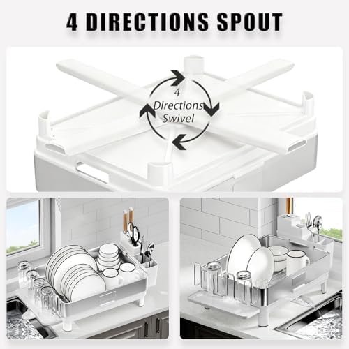 Dish Drying Rack, 304 Stainless Steel Dish Racks for Kitchen Counter - Image 3
