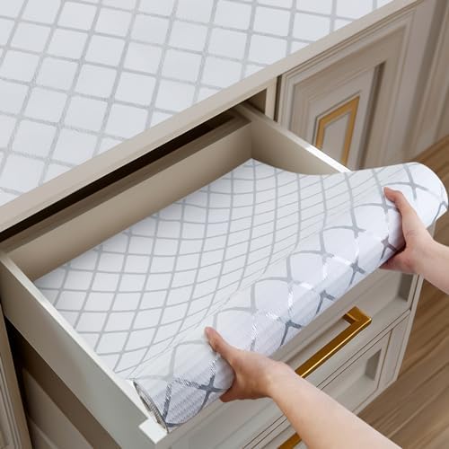 Shelf and Drawer Liner for Kitchen Cabinet Non-Adhesive Non Slip by Shinlendid