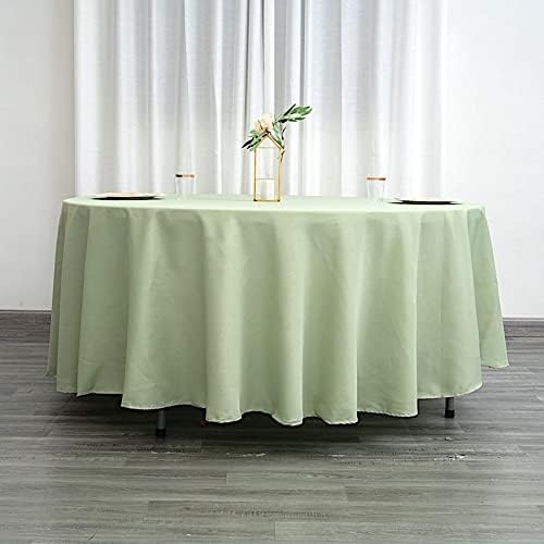 Balsa Circle 6 pcs 108 inch Sage Green Round Polyester Tablecloths Fabric Table Cover Linens for Wedding Party Banquet Reception Events Kitchen Dining - Image 3