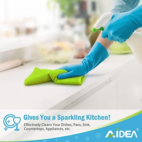 AIDEA Microfiber Cleaning Cloth 100PK, Microfiber Towels for Cars 12"x12" - Image 5