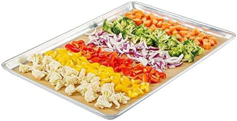 Restaurantware-Pastry Tek 16 x 24 Inch Parchment Paper Sheets, 200 Greaseproof Baking Sheets For Oven - Pre-Cut, Double-Sided Silicone Coating, Unbleached Paper Nonstick Baking Sheet, Full-Size by Restaurantware