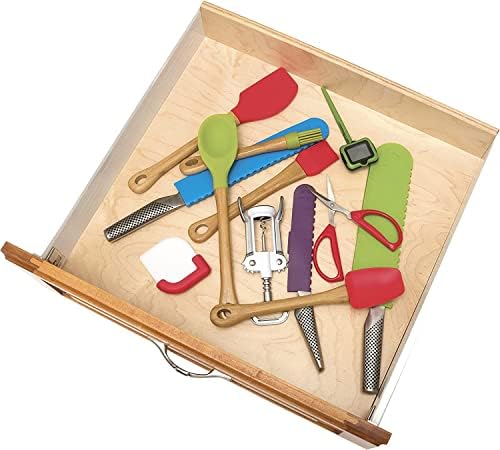 Lipper International Bamboo Wood Custom Fit Adjustable Kitchen Drawer Dividers, Set of 2 - Image 3