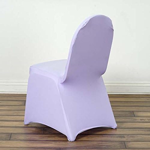 Tableclothsfactory 50pcs Lavender Stretchy Spandex Fitted Banquet Chair Cover Dinning Event Slipcover for Wedding Party Banquet Catering - Image 2