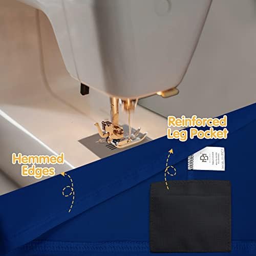 BRILLMAX 6 Pack Navy Blue Spandex Table Covers for 6ft Rectangle Tables - Image 4