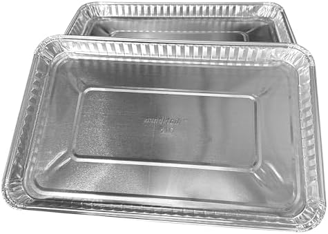PACTOGO 11" x 7" x 0.75" Oblong Disposable Aluminum Foil Danish Cake Pans - Shallow Baking Sheets Ideal for Sweets, Cakes, Cookies (Pack of 200) - Image 4