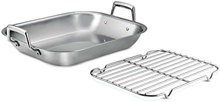 Tramontina 16.75-Inch Stainless Steel Roasting Pan with Rack by Tramontina