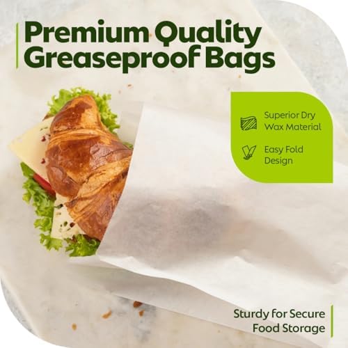 Grease Resistant - Gusseted Paper Sandwich Bags - White (1000Pcs/Pack)(6 x 0,75 x 6,75) - Image 4