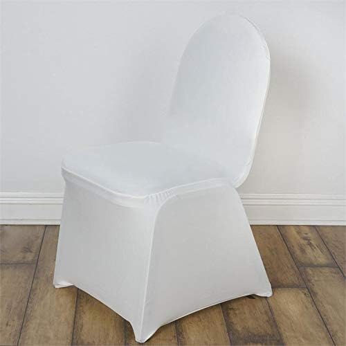 TABLECLOTHSFACTORY Ivory Spandex Chair Cover for Wedding Event Party by TABLECLOTHSFACTORY
