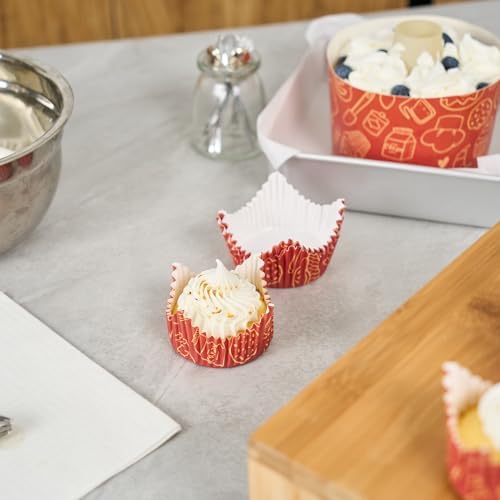 Restaurantware Baking Cups 200 Pack of 4 oz Greaseproof Cupcake Liners Disposable Oven, Freezer-Safe Paper Muffin Holders for Birthdays, Parties, Events - Image 4