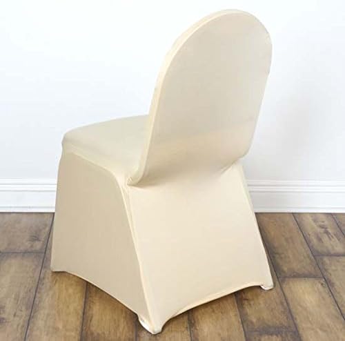 TABLECLOTHSFACTORY 30 PCS Champagne Stretchy Spandex Fitted Banquet Chair Cover Dinning Event Slipcover For Wedding Party Banquet Catering - Image 2