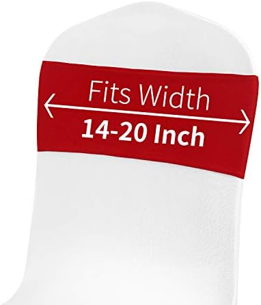 Peomeise 25pcs Red Spandex Chair Sashes with Buckle Slider for Wedding, Party Decoration - Image 5