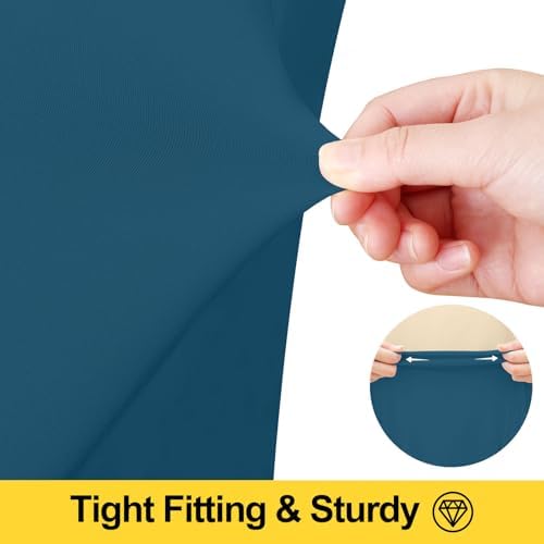 Smiry 2 Pack Spandex Elastic Fitted Table Cloth Skirt for 8FT Table - Image 3