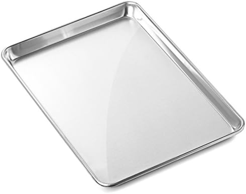 GRIDMANN 13" x 18" Commercial Grade Aluminum Cookie Sheet Baking Tray Jelly Roll Pan Half Sheet - 6 Pans - Image 2