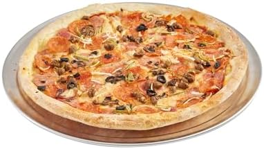 Restaurantware 16 Inch Aluminum Pizza Pan 36 Count Wide Rim Silver Pizza Pan, Heat Conductive Round Pizza Tray, Lightweight Corrosion-Resistant Serving Tray For Restaurant Or Home Use by Restaurantware