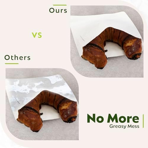 Culinware Paper Sandwich Bags, Glassine Lined Wax Paper Bag, 1000pcs, 6 x 7 x 0.75 – Food Grade Grease-Resistant Food Bags for Cookies, Pastries, Snacks, French Fries - Image 5