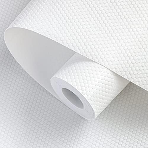 Shelf Liners 15 inch x 20 ft Shelf Liners for Kitchen cabinets nonstick Shelf Lining Drawer Mats EVA Protector for Cupboard (White,15 inch x 20 ft) by wohomuke