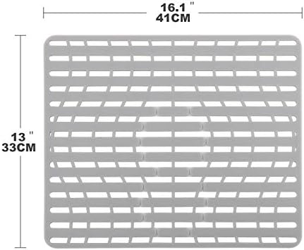 NICE DAY Sink Mat, Sink Protectors for Kitchen Sink By Better Housewares Wok Stand Strong Adsorption And Skid Resistance PVC Free Silicone Sink Mat 16" x 13", Large - Image 6