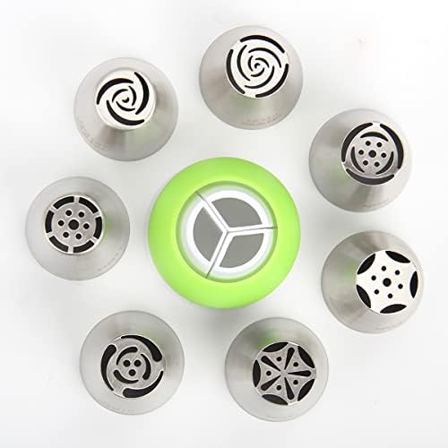Stainless Steel Small Russian Tulip Flower Icing Tips Kit, 8 Pcs Set - Image 2