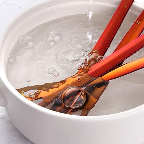 12 Pcs Cooking Utensil Set, Stainless Steel Orange Titanium Plated Cookware Sets with Public Fork/Spoon, Cake Shovels, Spatula, Ladles, Solid Spoon, Slotted Spoon, Pasta Server, Kitchen Tool Gadget - Image 7