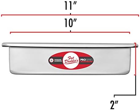 Fat Daddio's Anodized Aluminum Square Cake Pan, 10 x 2 Inch - Image 2