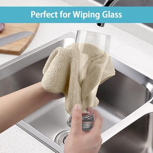 HOMEXCEL 50PK Microfiber Cleaning Cloth, Cleaning Rag for Home, 11.5x11.5in - Image 6
