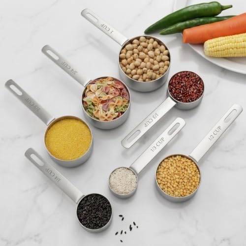WALLFARM Stainless Steel Measuring Cups Set - Image 7