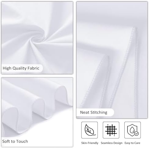 8 Packs 108 Inch White Round Tablecloth - Image 5