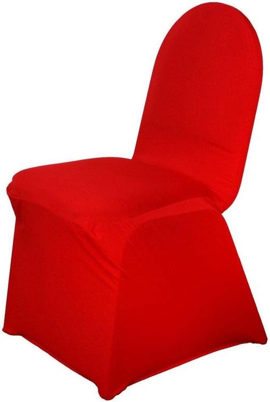 TABLECLOTHSFACTORY Red Spandex Chair Cover for Wedding Event Party by TABLECLOTHSFACTORY