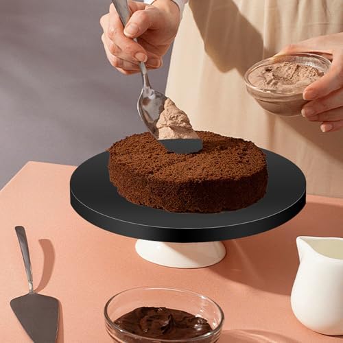 10packs Cake Boards 12 Inch Round,1/2" Thick Cake Drum, Cake Board Food Grade Cake Base, White Cake Cardboard Circles Bases para Pasteles for Wedding & Party & Pizza Desserts（Black 12inch/10pcs） - Image 5