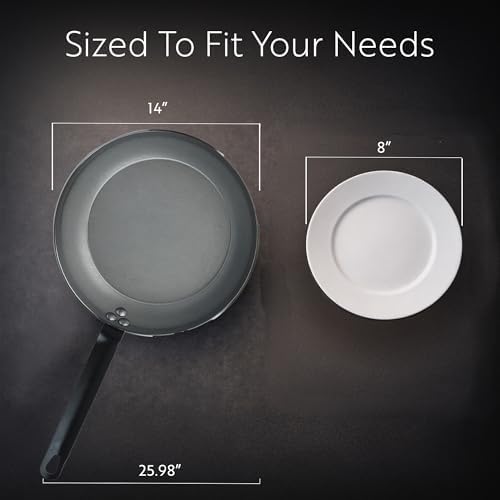 Restaurantware Met Lux 14 Inch Fry Pans, 6 No-Stick Frying Pans - Induction-Ready, Triple-Riveted, Silver Carbon Steel Cooking Skillets, Durable, For Searing, Sauteing, And Browning Food - Image 2