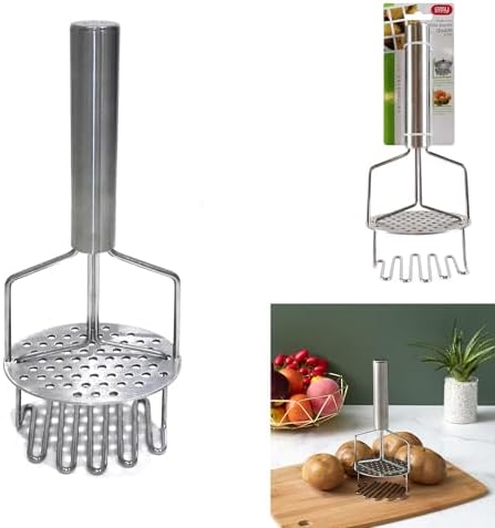 Easy Make ku6259 Double Potato Masher Stainless Steel Manual 10.50 X 8.50 X 24,70 cm - Image 2