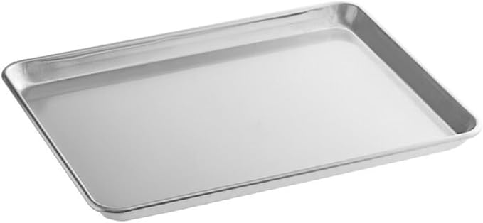 TrueCraftware- Half Size Aluminum Sheet Pan 18" x 13" Baking Sheets Set of 12- Oven Safe Baking Pan Baking Tray Cookie Sheet Baking Sheet Perfect for Baking Roasting and More - Image 4