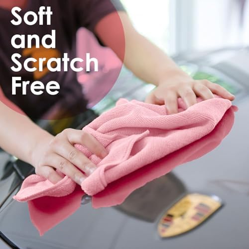 Avalon Towels Microfiber Cleaning Cloths (Value Pack of 36) - Size 16 x 16 Inches, Highly Absorbent Cleaning Rags, Lint Free, Reusable and Washable, Microfiber Towels for Cars - Image 4