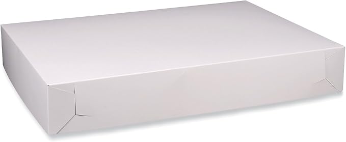 SCT Bakery Boxes, Standard, 26 X 18.5 X 4, White, Paper, 50/carton - Image 2