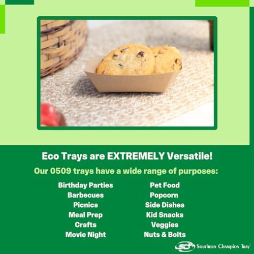 Southern Champion Tray 0509 #50 ECO Kraft Paperboard Food Tray, 1/2 lb Capacity (Case of 1000) - Image 3