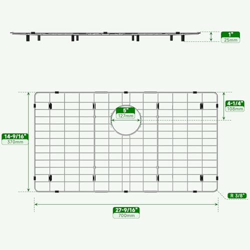 27-9/16" x 14-9/16" Sink Protectors for Kitchen Sink - Image 2