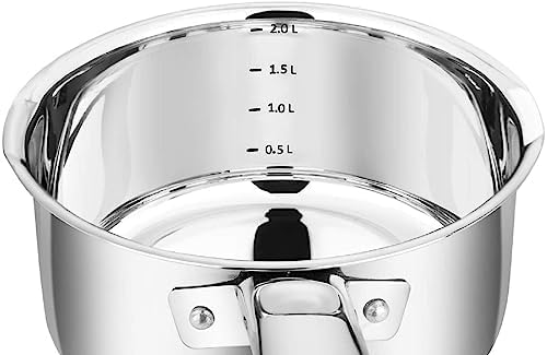Penguin Home Professional Induction-Safe Saucepan with Lid, Stainless Steel, 18 cm, 2 L - Image 5