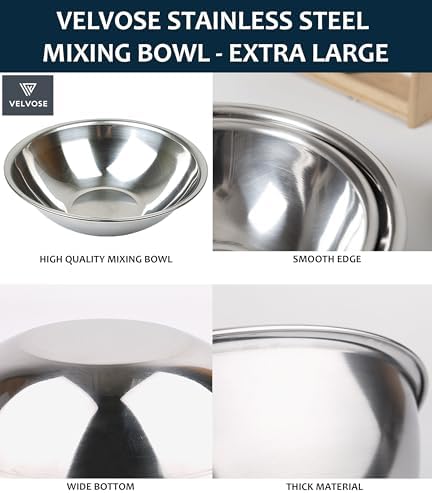 Stainless Steel Mixing Bowl Extra Large, 23-Quart, 20 inch (Diameter), 6.1 inch (Height) Mixing Bowl 20" (1) - Image 6